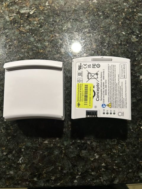 Rechargeable lithium battery model 800-1072 for the liberty2 portable oxygen concentrator