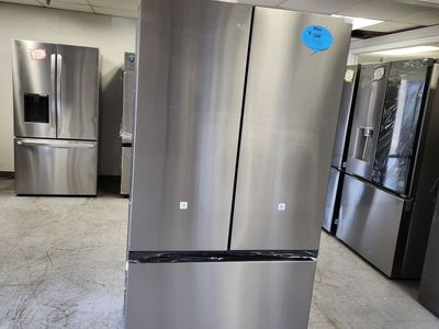 Brand New! Samsung Bespoke Stainless Steel French Door Refrigerator with Beverage Center - Counter-Depth