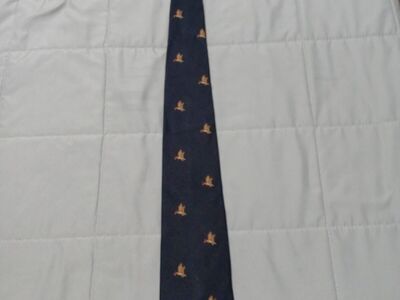 Three vintage men's silk ties on3 Nordstrom with ducks one countess mara geometric 10.00 each fathers day