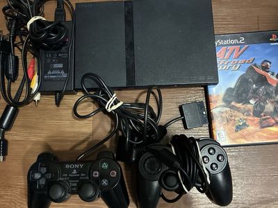 Sony PlayStation 2 PS2 Slim & 2 Controllers Bundle