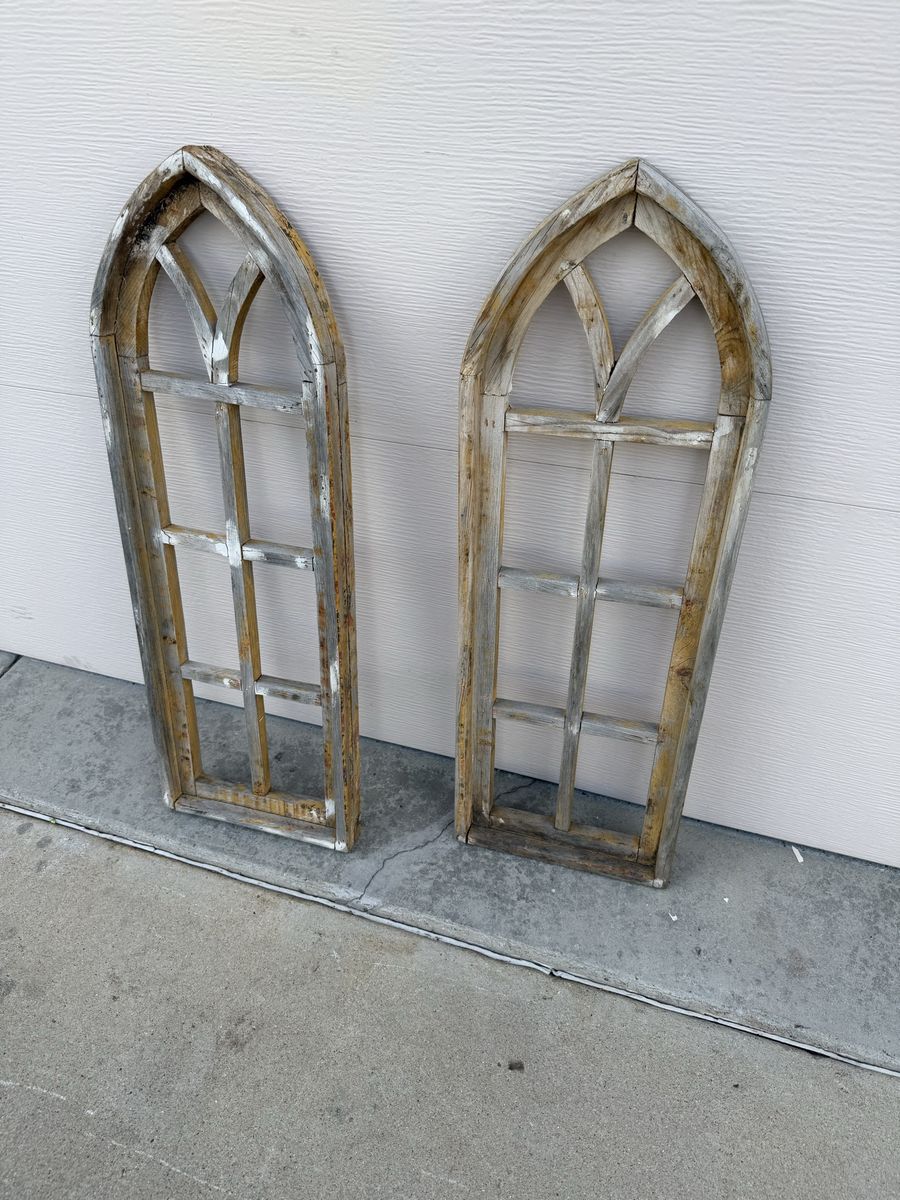 Neat antique pieces used for a wedding 34 t 11 1/2 w $65 each