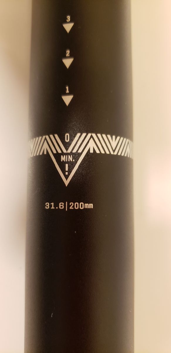 PNW LOAM DROPPER POST 31.6 mm DIAMETER 200 mm EXTENSION WITH BONUS LEVER, CABLE & HOUSING... NEW NEVER INSTALLED TAKE OFF