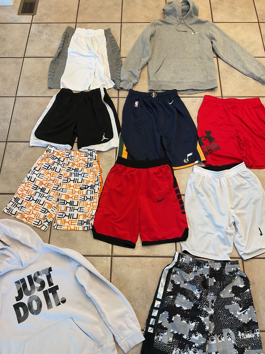Nike,Jordan,  Jazz Shorts,  and Sweatshirts   ( Size Large 12/13)