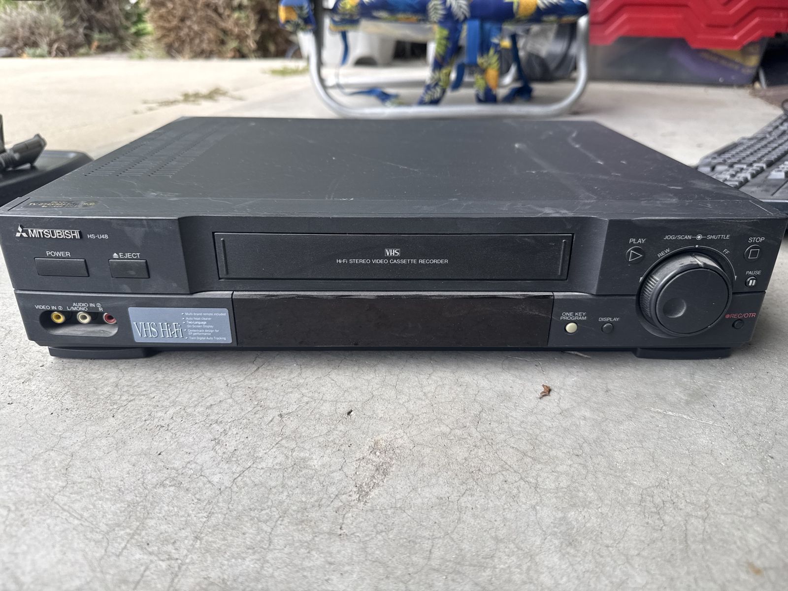 Mitsubishi HS-U48 VHS Hi-Fi Stereo VCR Video Cassette Recorder