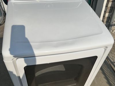 Samsung White Top Load Electric Dryer with MultiControl Panel