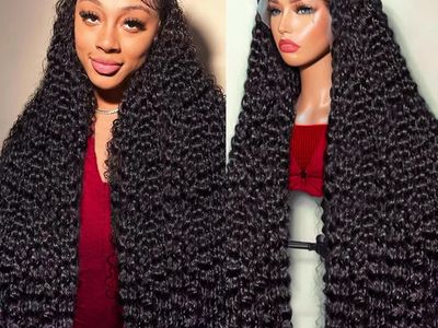 NEW Deep Wave Lace Front Wigs Human Hair 250 Density 15A Raw 13x6 hd Lace Frontal Deep Curly Human Hair Wig for Women (24 inch)