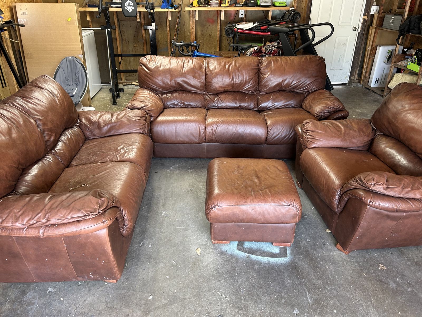 Leather couches