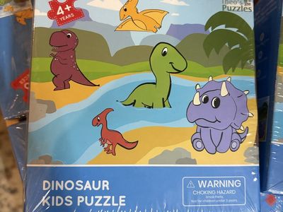 Theo's Puzzles Dinosaur Kids Puzzle 48 Pieces