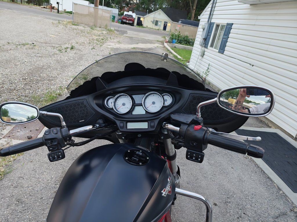 Victory Cross Country Tour Motorcycle Red & Black