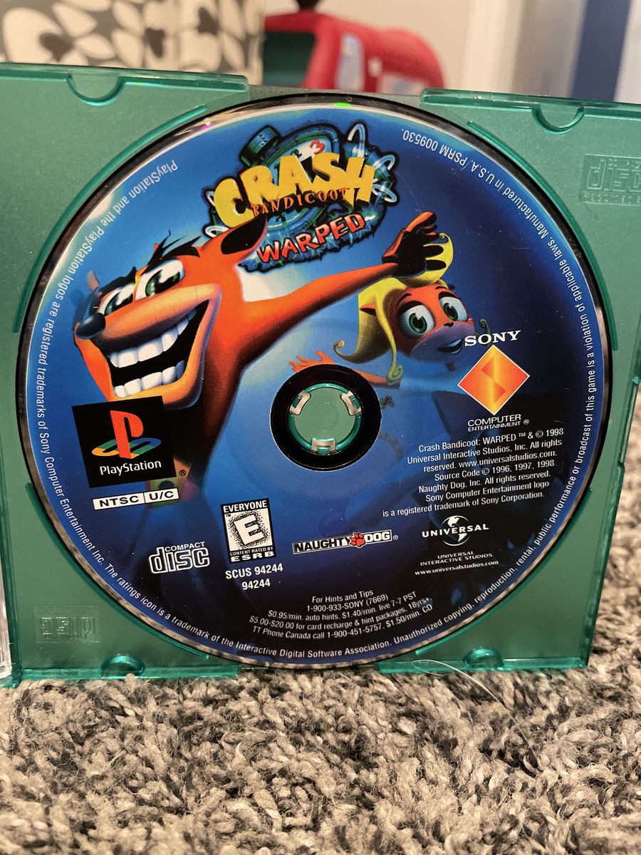 Crash Bandicoot: Warped PS1 DISC ONLY