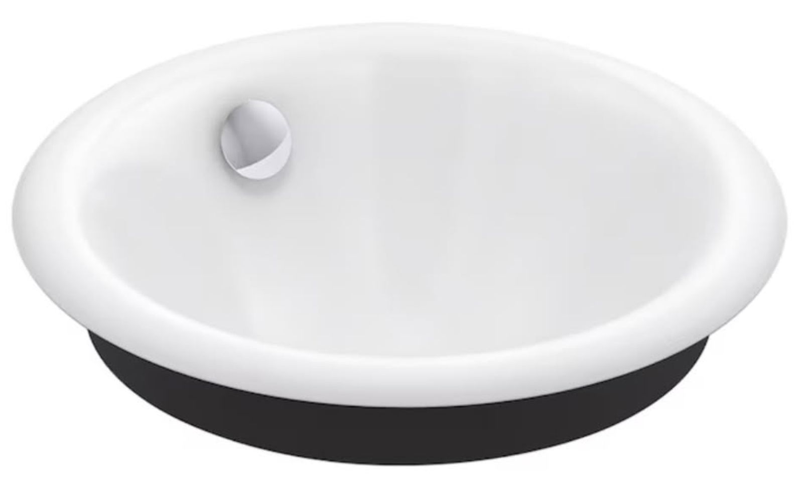 NEW - Kohler Iron Plains® Round Drop-In/Undermount Bathroom Sink White
