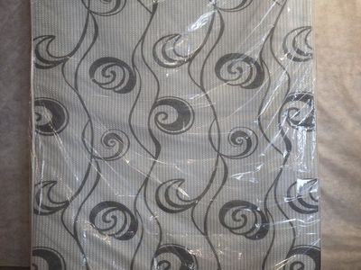 Patterned Mattress Sealed in Protective Plastic Wrap