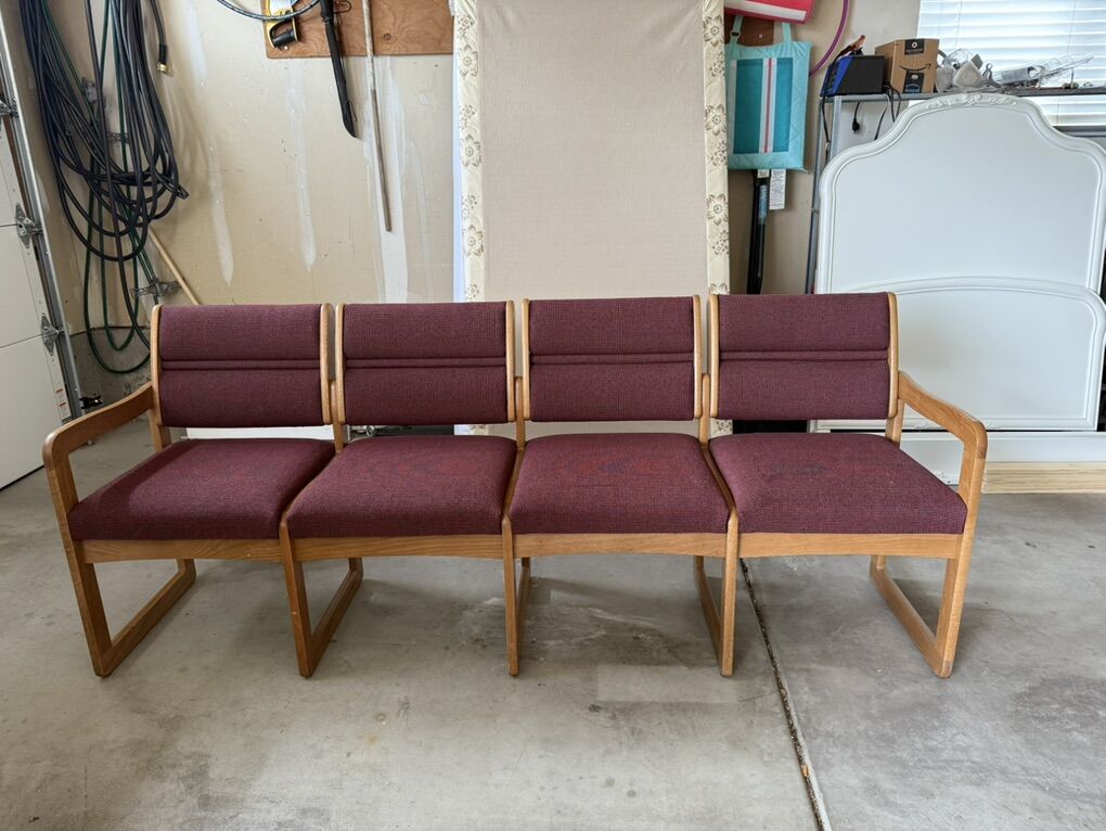 Upholstered 4 Seat Bench