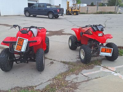 2002 honda 250ex and 1993 yamaha 250 timberwolf