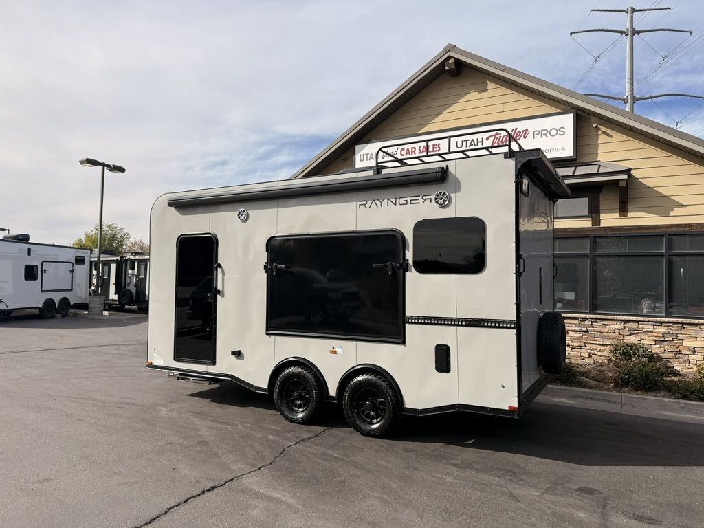 2026 RAYNGER 8x18 / 8.5x18 10K Toy Hauler Travel Trailer Fridge/Microwave TRIPLE TENT!!! New