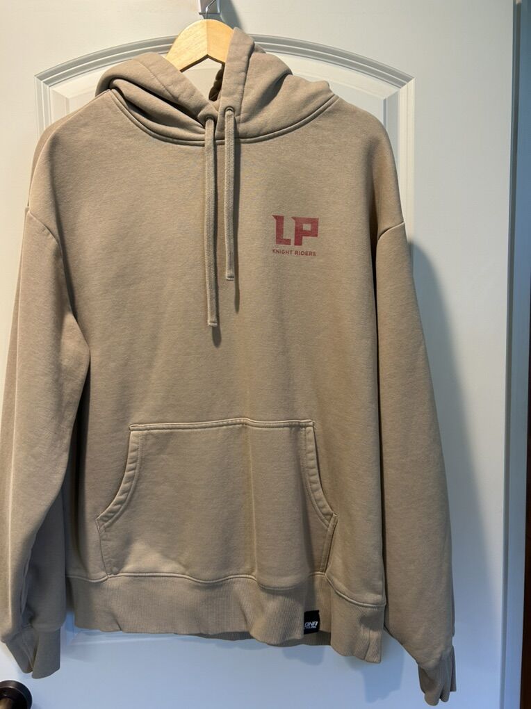 Lone Peak Knight Riders Mt Bike Tan Hoodie Medium
