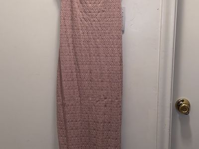 Kurious Los Angeles Pink Textured Midi Slip Dress Size S NWT