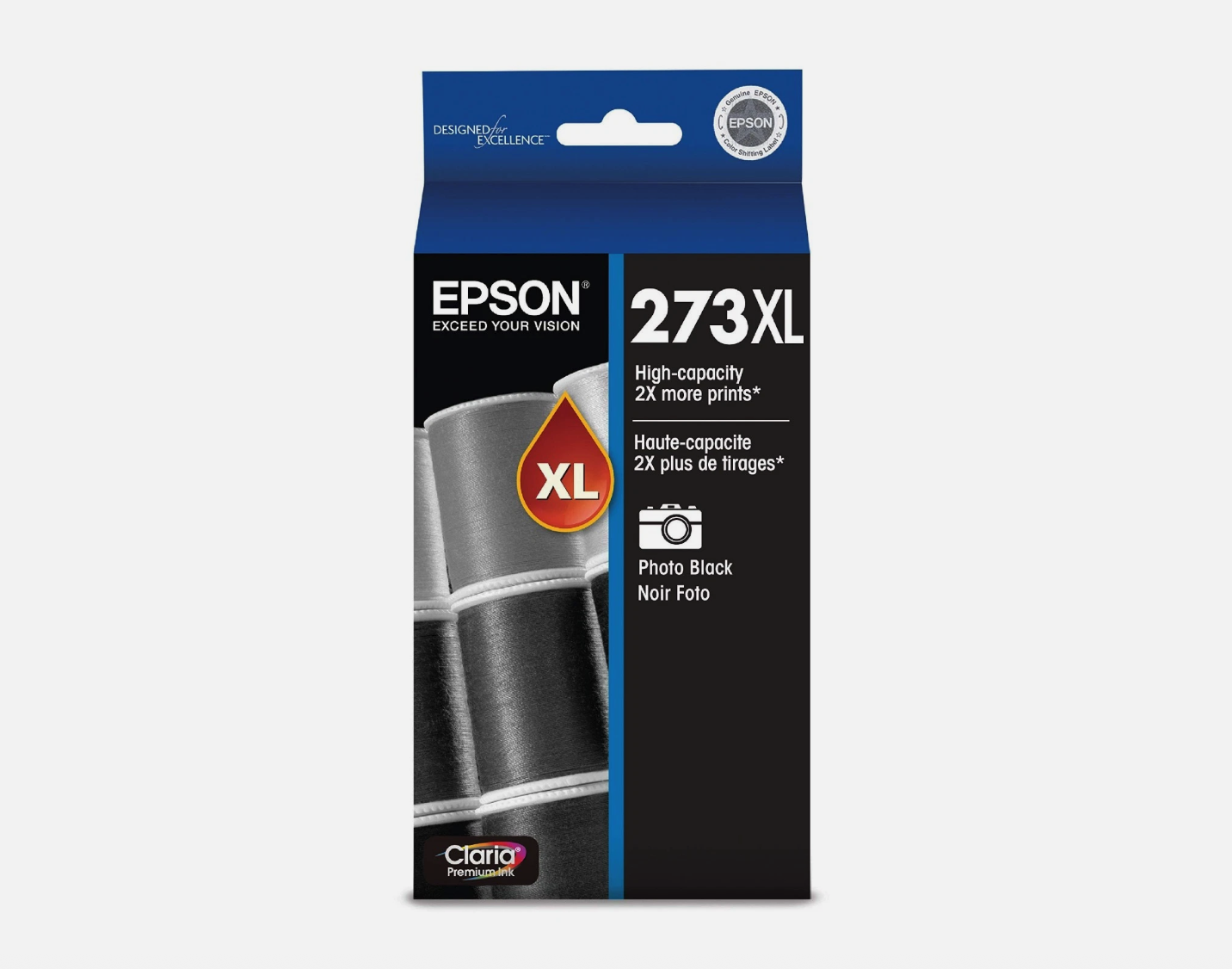 Genuine Epson 273XL Photo Black Ink Cartridge T273XL120 XP-520 XP-620 XP-820 OEM