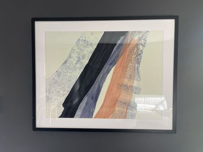 Abstract Framed Wall Art with Black Frame - Contemporary Home Decor