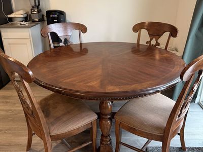 Heavy Duty Wood Table & Chairs