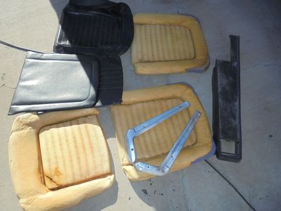 1965 Ford Mustang front seat foam and parts