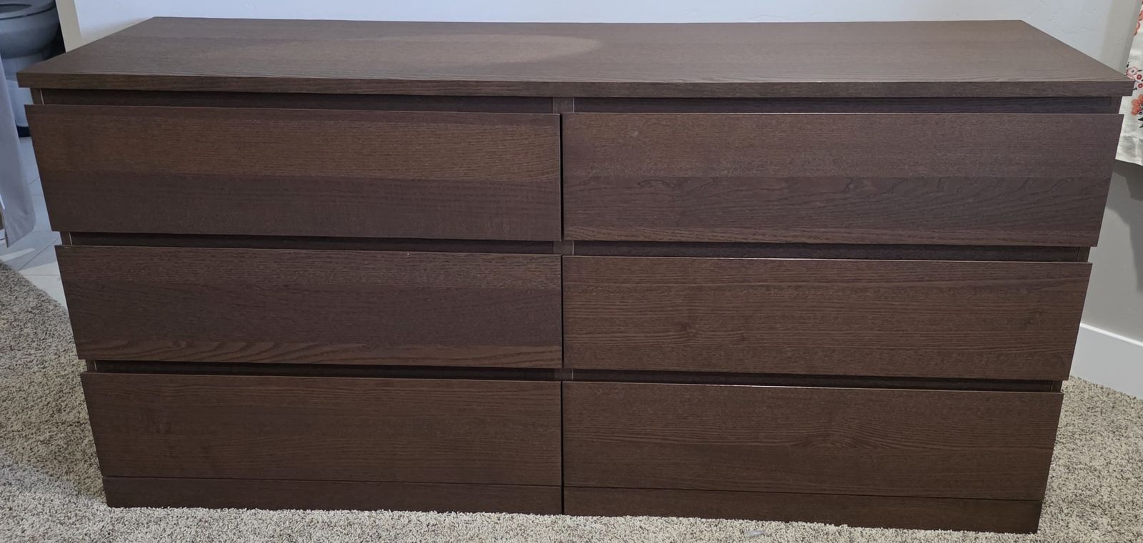 Modern Brown Dresser + 2 Matching Nightstands – Great Deal