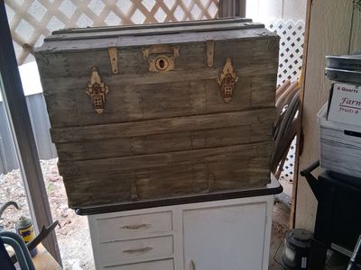 Vintage rustic trunk