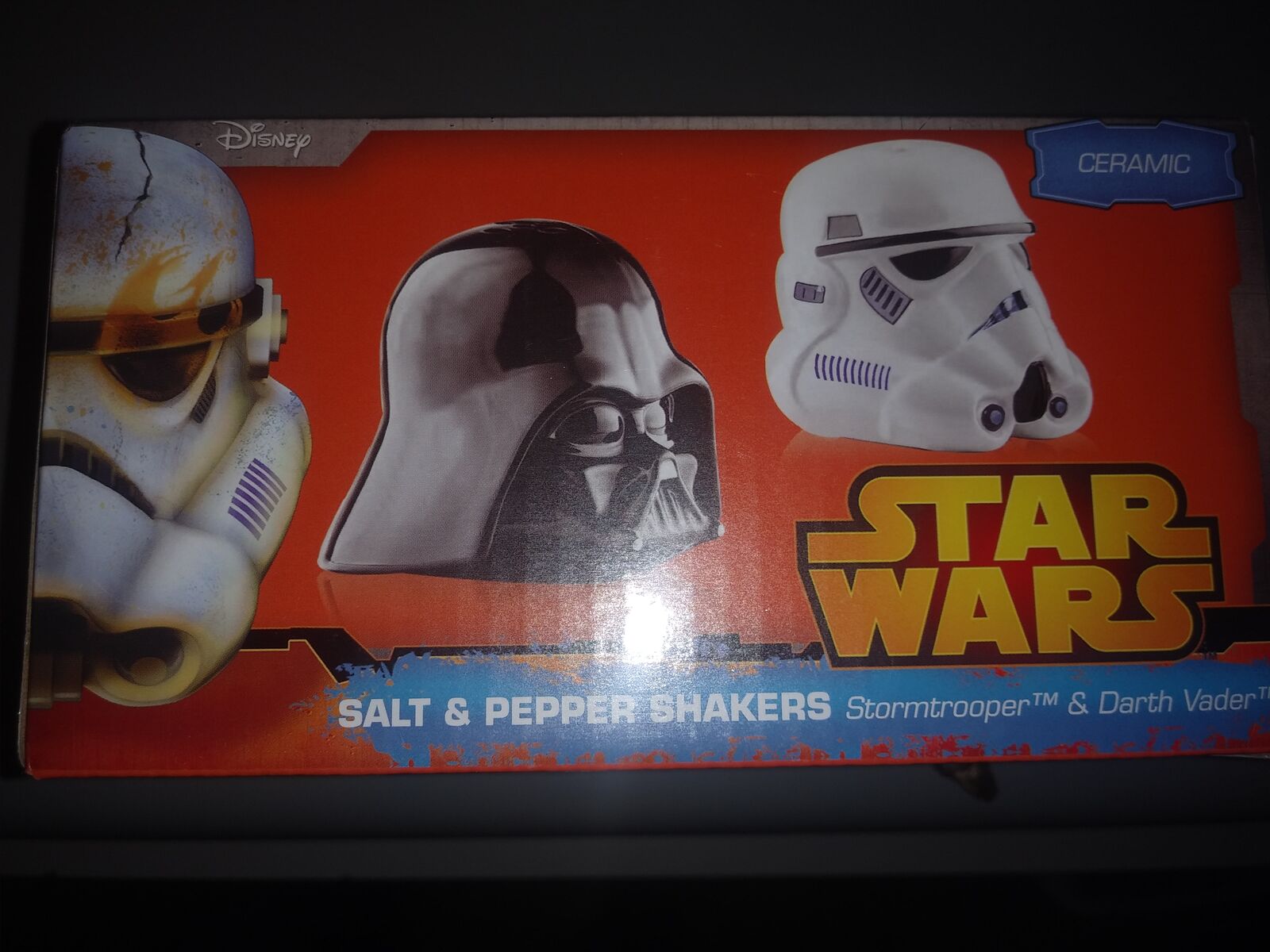 Star Wars Salt & Pepper Shaker - Darth Vader/Storm Trooper