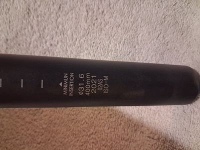 Seat post diameter 31.6 mm length 400mm