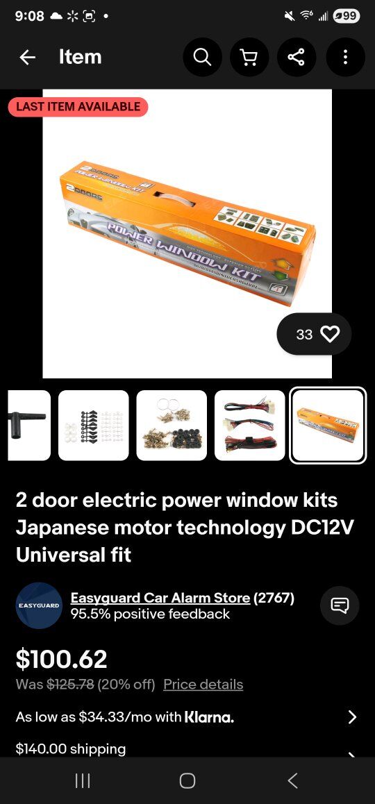 2 door power window kit