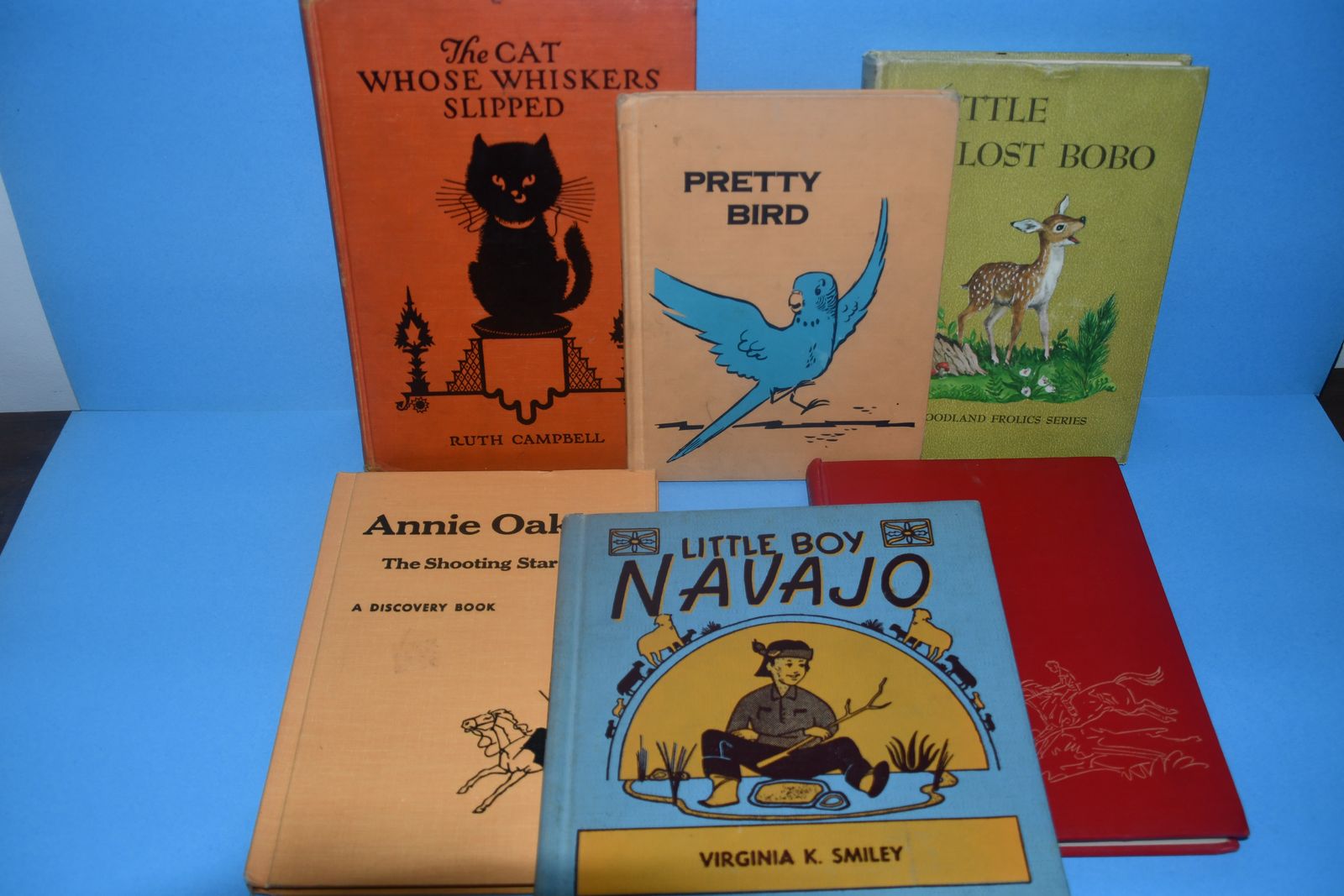 6 VINTAGE HARDCOVER STORY BOOKS ~ 1947 to 1965 ~ DEER, BIRD, CAT, HORSE...~ SUPPLEMENTAL READING ~ HOME SCHOOLING