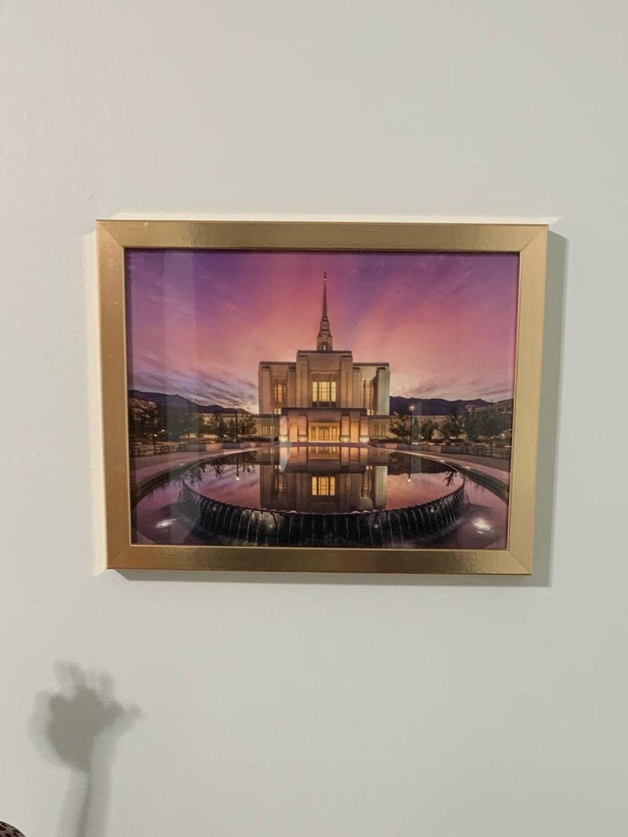 Ogden Temple picture frame