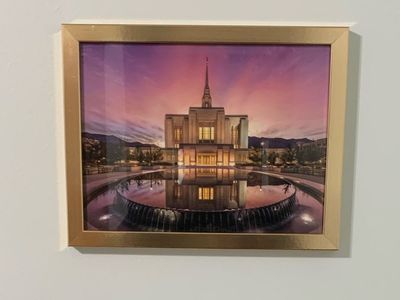 Ogden Temple picture frame