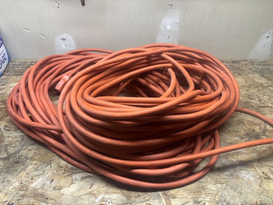 Two 12/3 SJTW Heavy-Duty Outdoor Extension Cords – Orange