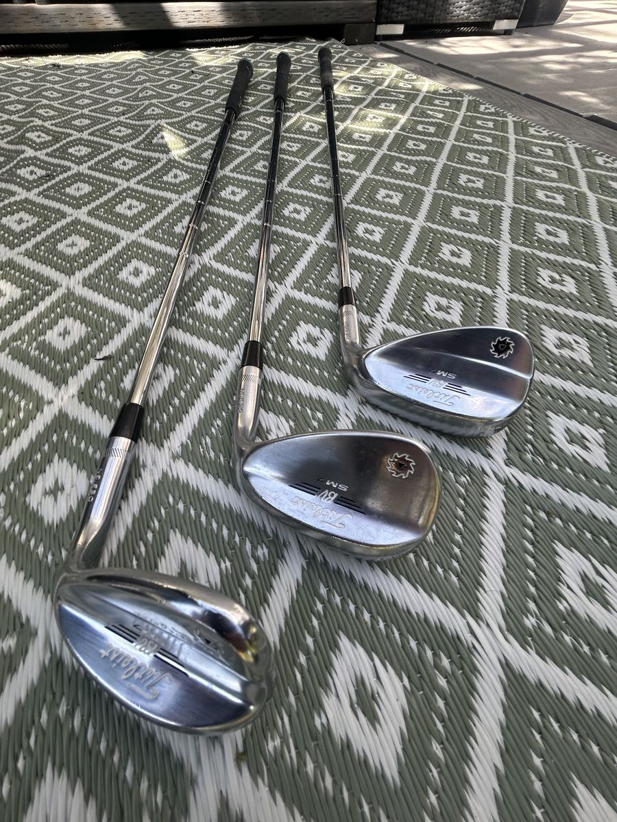 Titleist Vokey SM7 Steel Wedges (60,56,52), Chrome, RH