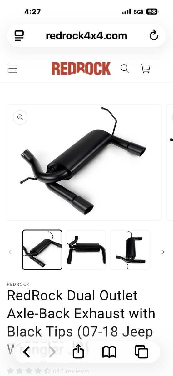 Jeep Axel Back Duel Exhaust