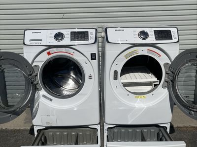 Samsung VRT Washer & Electric Dryer Set With Wrinkle Control & Steam-Free Local Delivery.