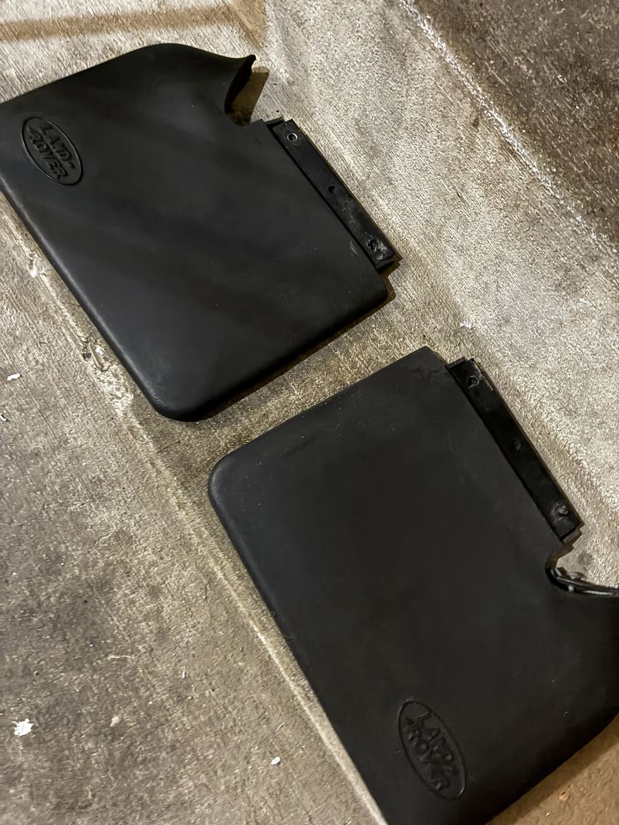Land Rover Mud Flaps - OEM Black Rubber Splash Guards Set