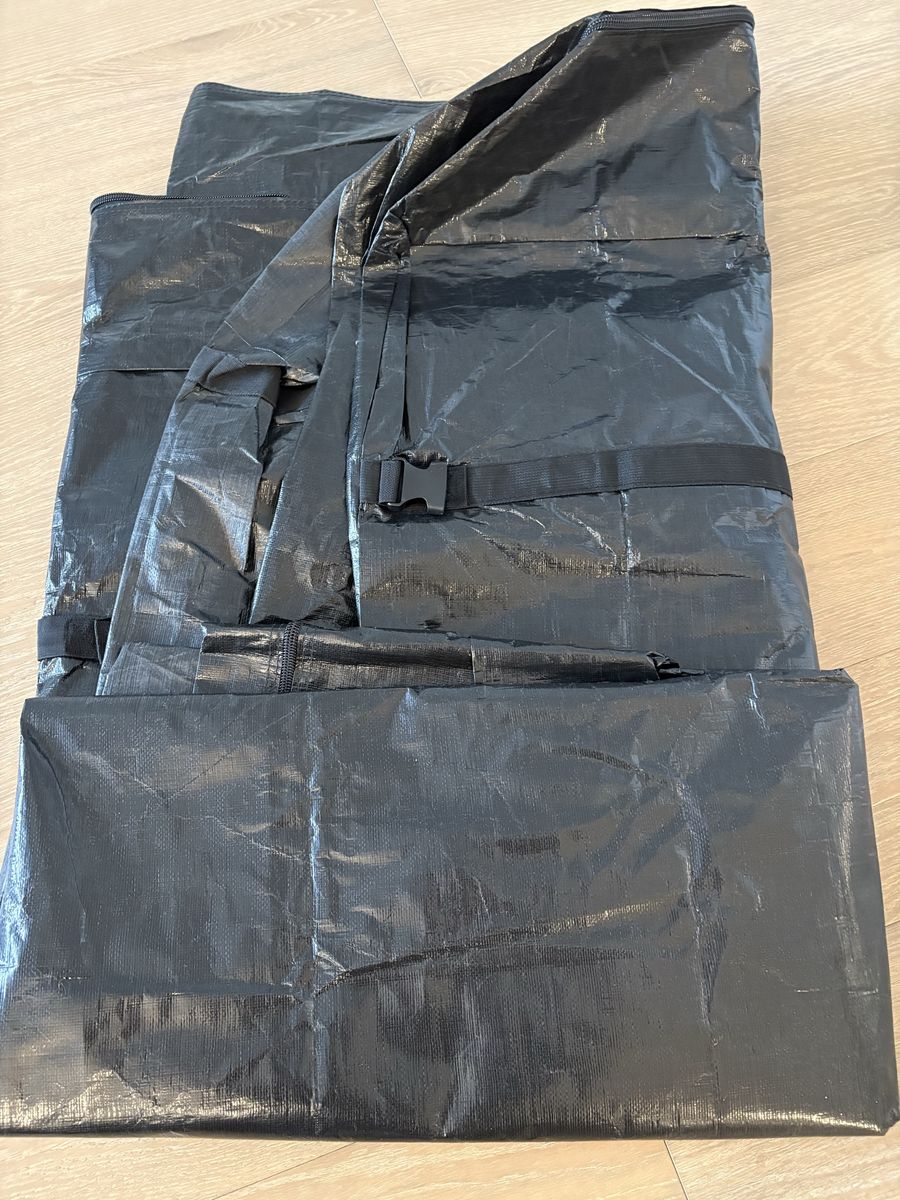 Mattress cover with handles for storage or moving