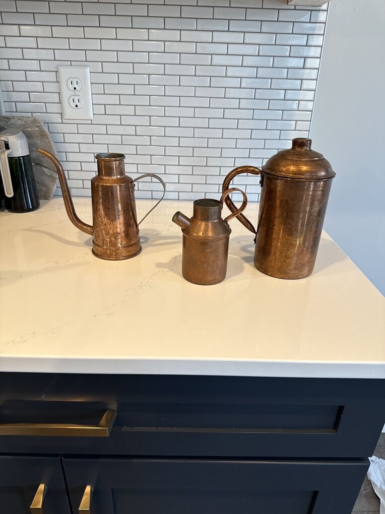 Copper Antique Containers