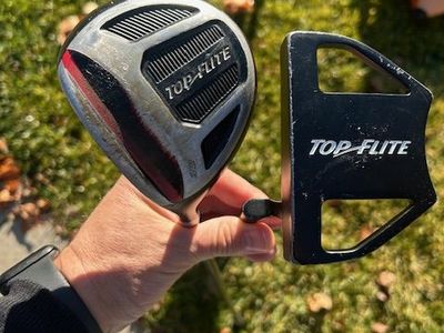 Left Handed Putter and Driver