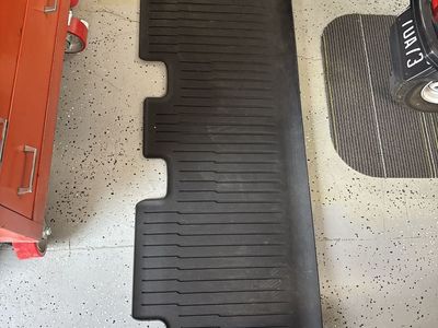 OEM Tesla Model Y All-Weather Floor Mats - Front & Rear, Black Rubber (Used)