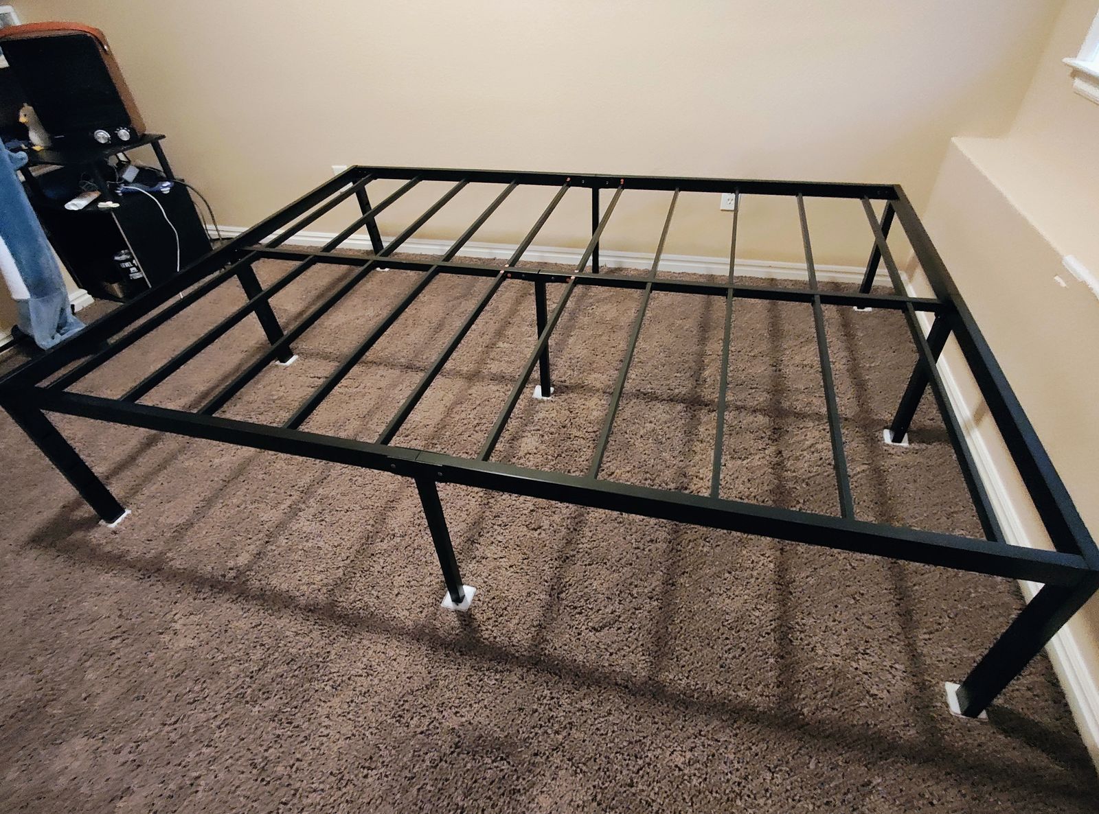 Queen Mattress and 18 inch bed frame.