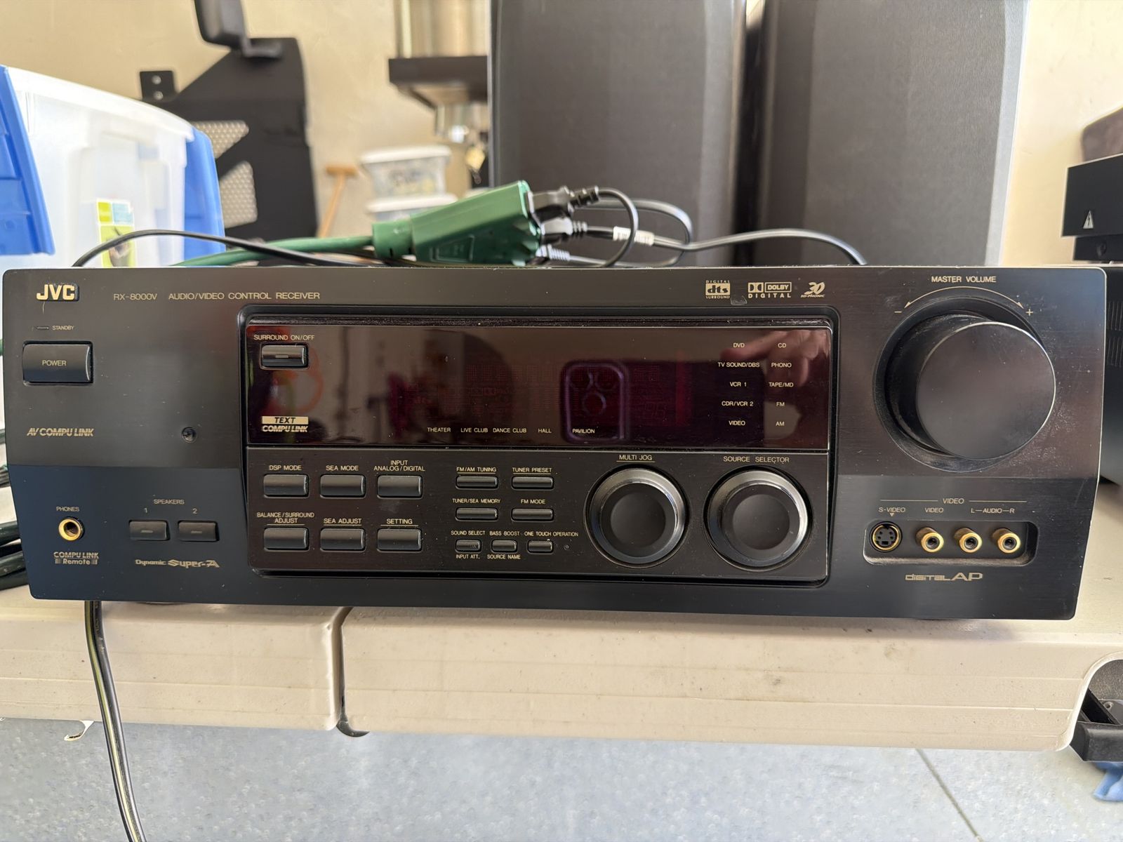 Jvc rx-8000vbk audio video receiver amplifier awia speakers.