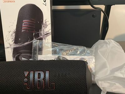 JBL Flip 7 Portable Bluetooth Speaker - Black, Waterproof, New Open Box