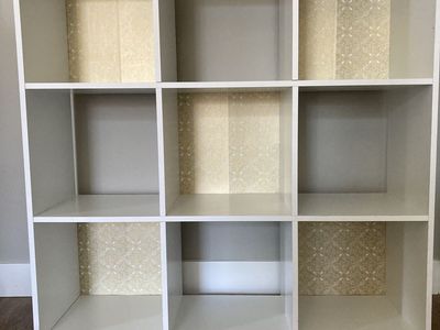 9 Cubby White Bookcase
