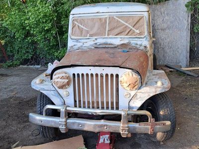 Vintage Willys Jeep Truck Project Vehicle - Red Custom Interior