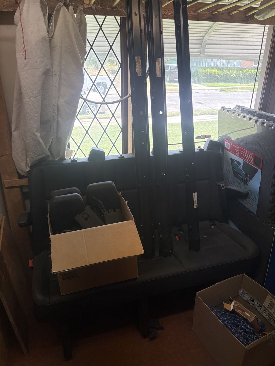 Mercedes Sprinter Rear Seat W/mounting hardware
