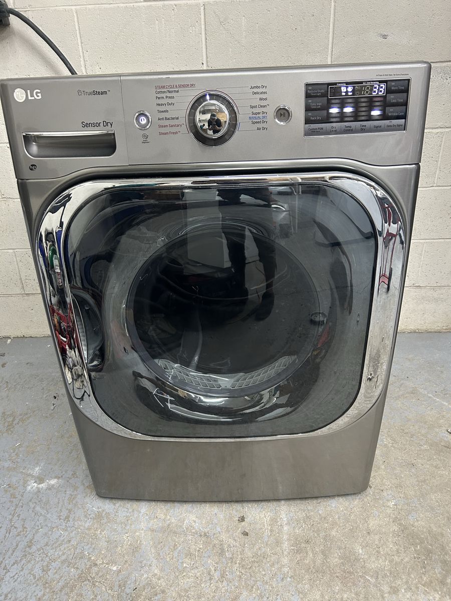 Lg stainless mega capacity electric dryer