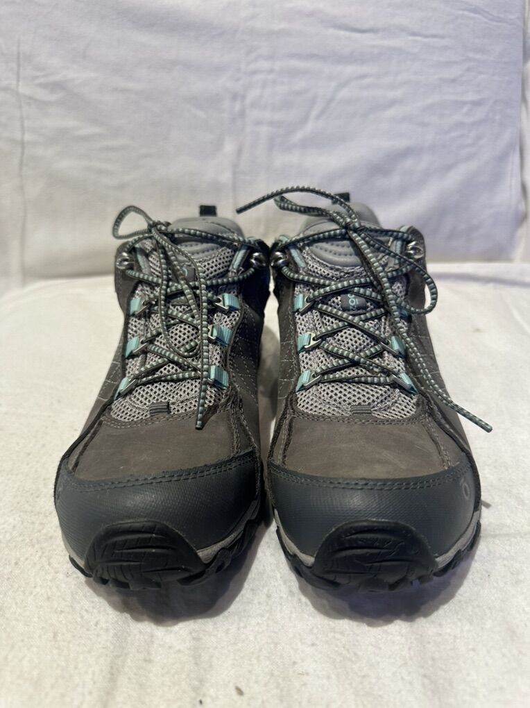 Oboz Women’s Size 8 Gray Mesh/leather Hiking Shoes